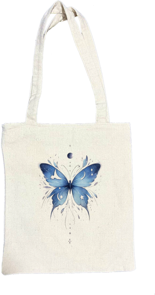 butterflies tote bag Beige 36