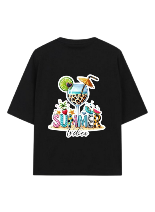 Summer Vibes t- shirt Black Back 36