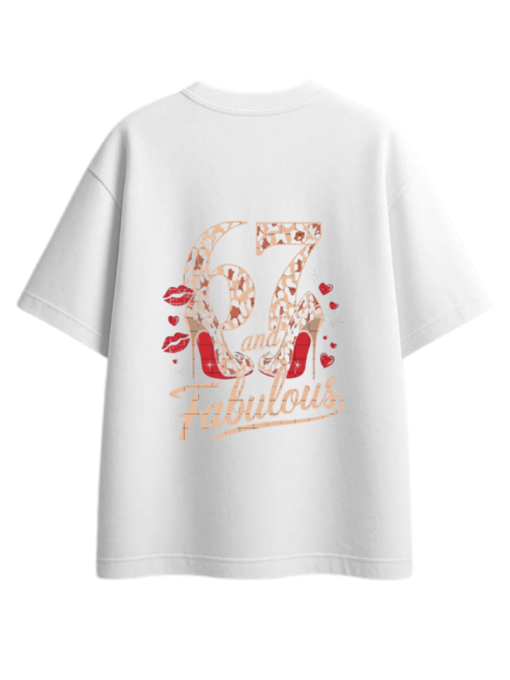 67 designs One Size t- shirt White Back 36