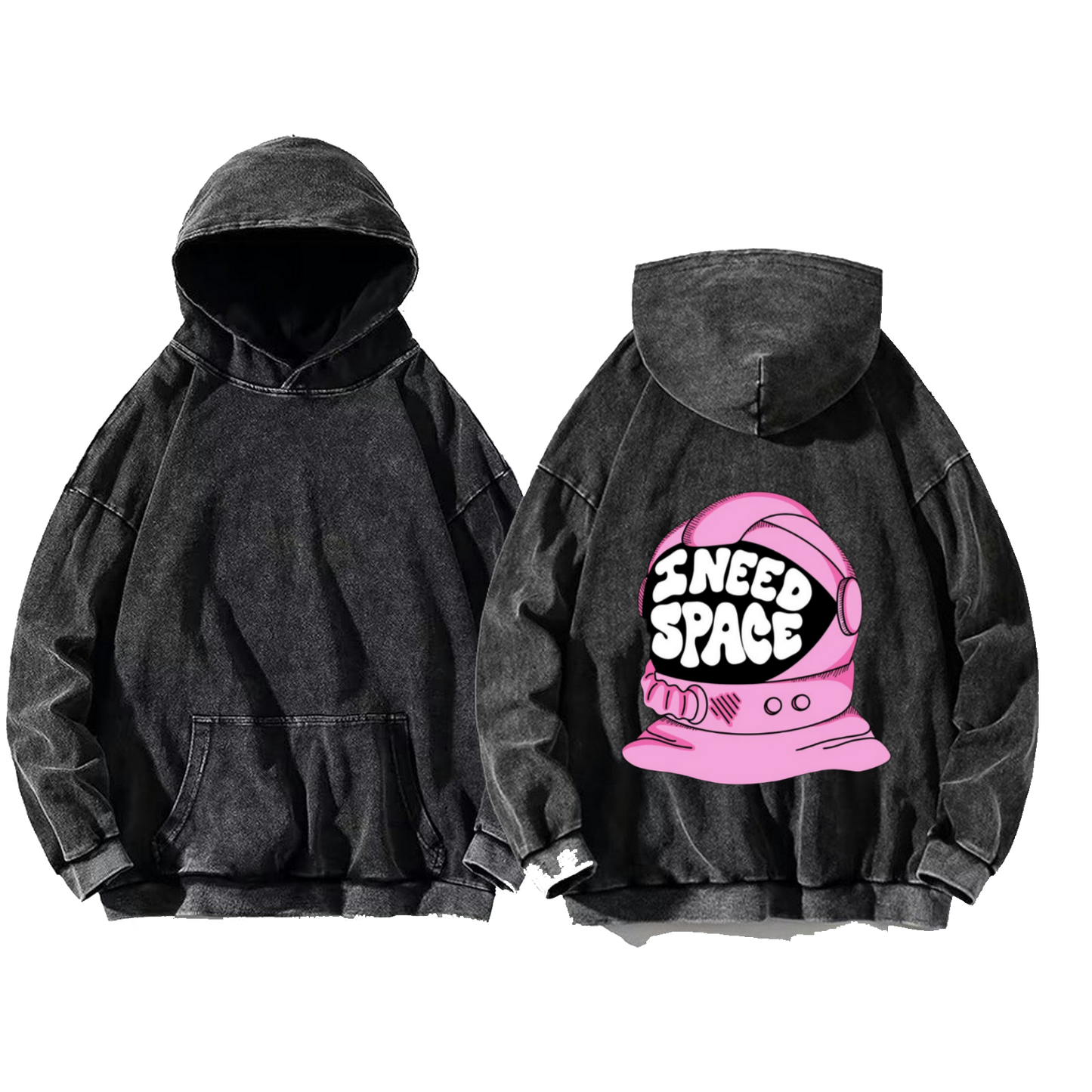 NEED SPACE One Size hoodie Washed Back 36