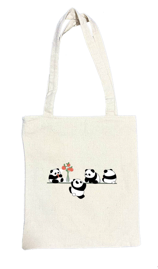 PANDA tote bag beige 36