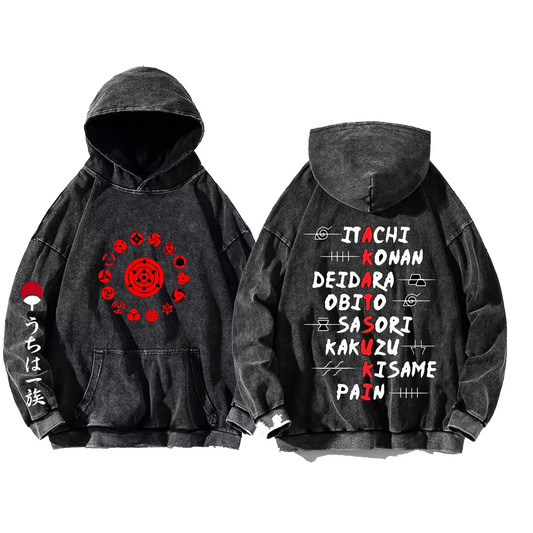 Naruto Shippuden One Size hoodie Washed Back 36