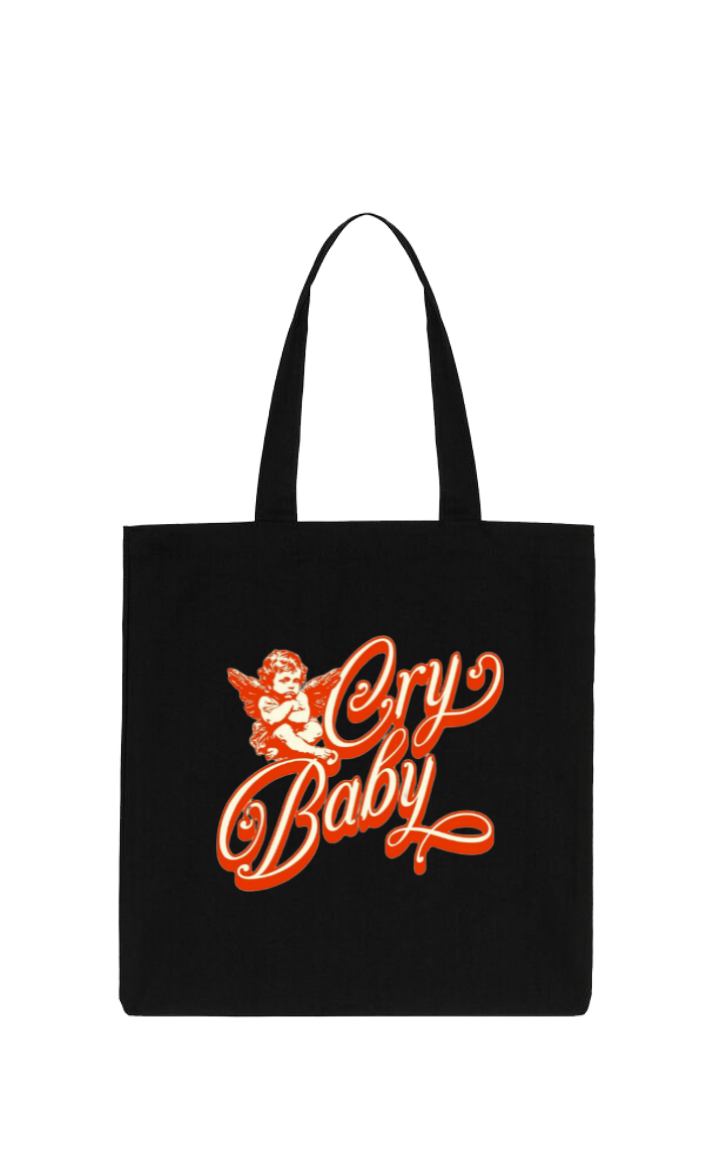 Cry Baby tote bag Black 36