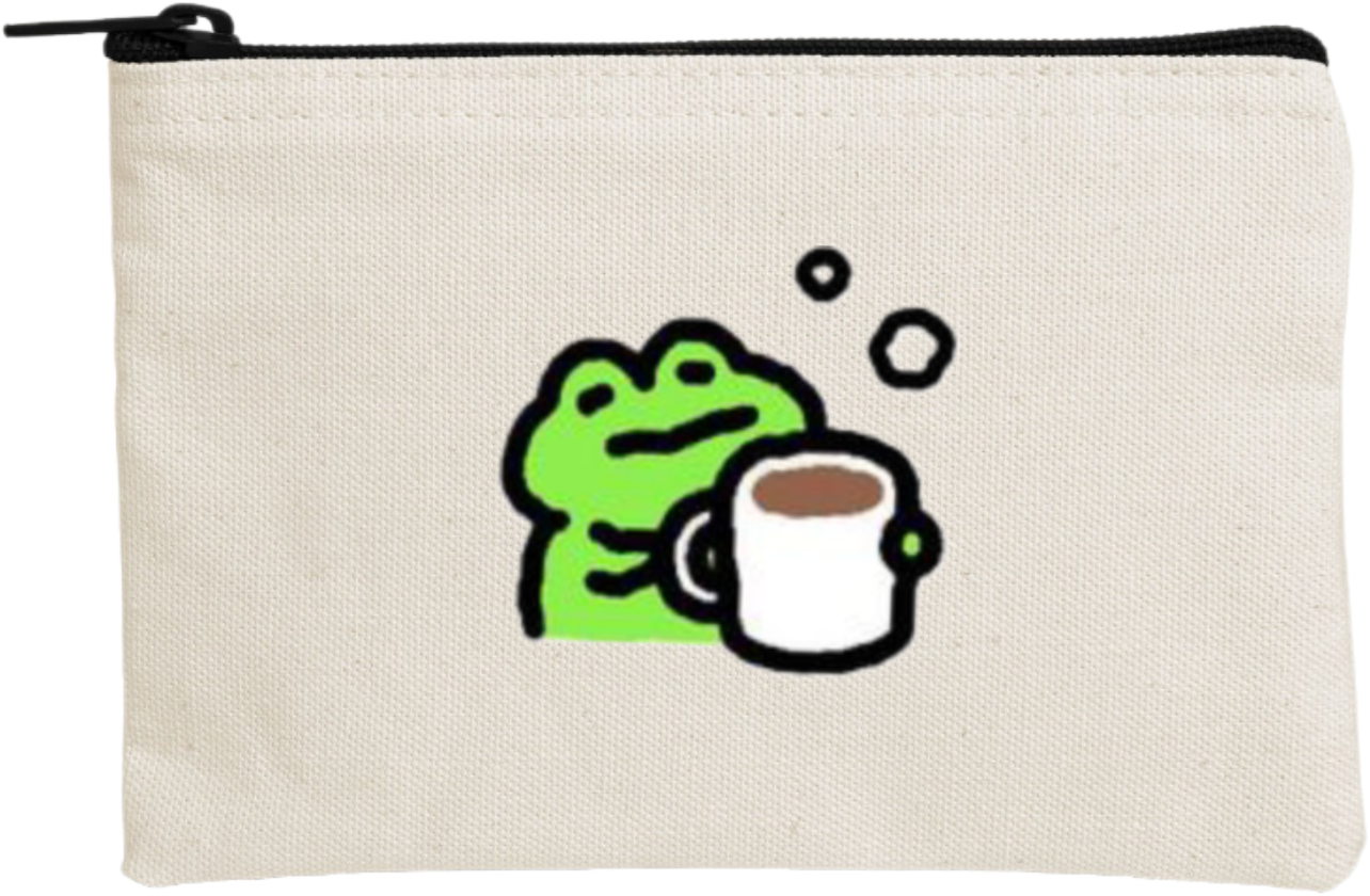 Frog wallet pencil case Beige 36