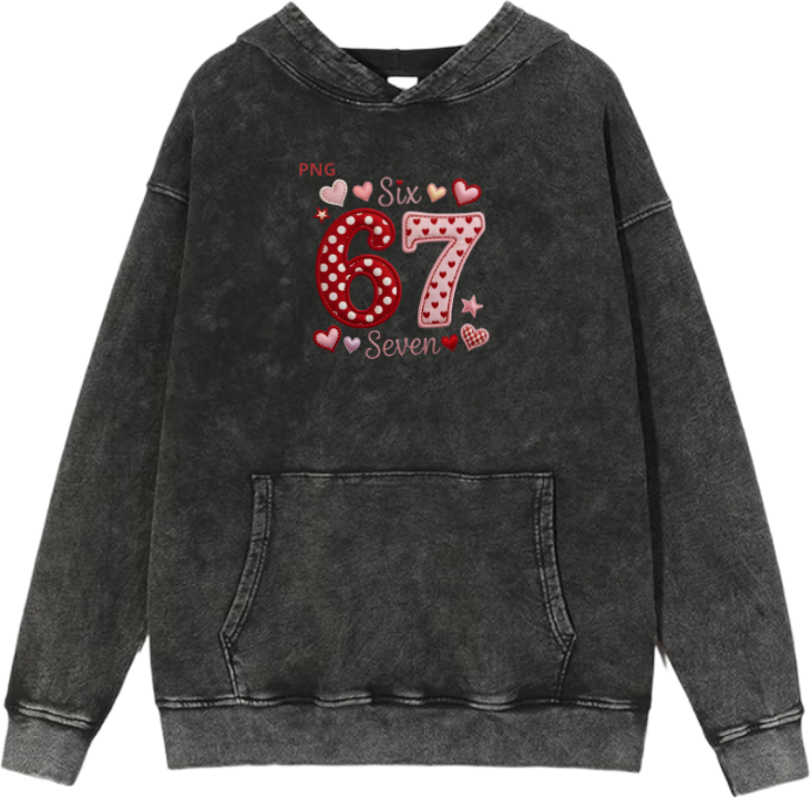 67 designs Oversize Hoodie Washed 36
