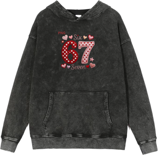 67 designs Oversize Hoodie Washed 36