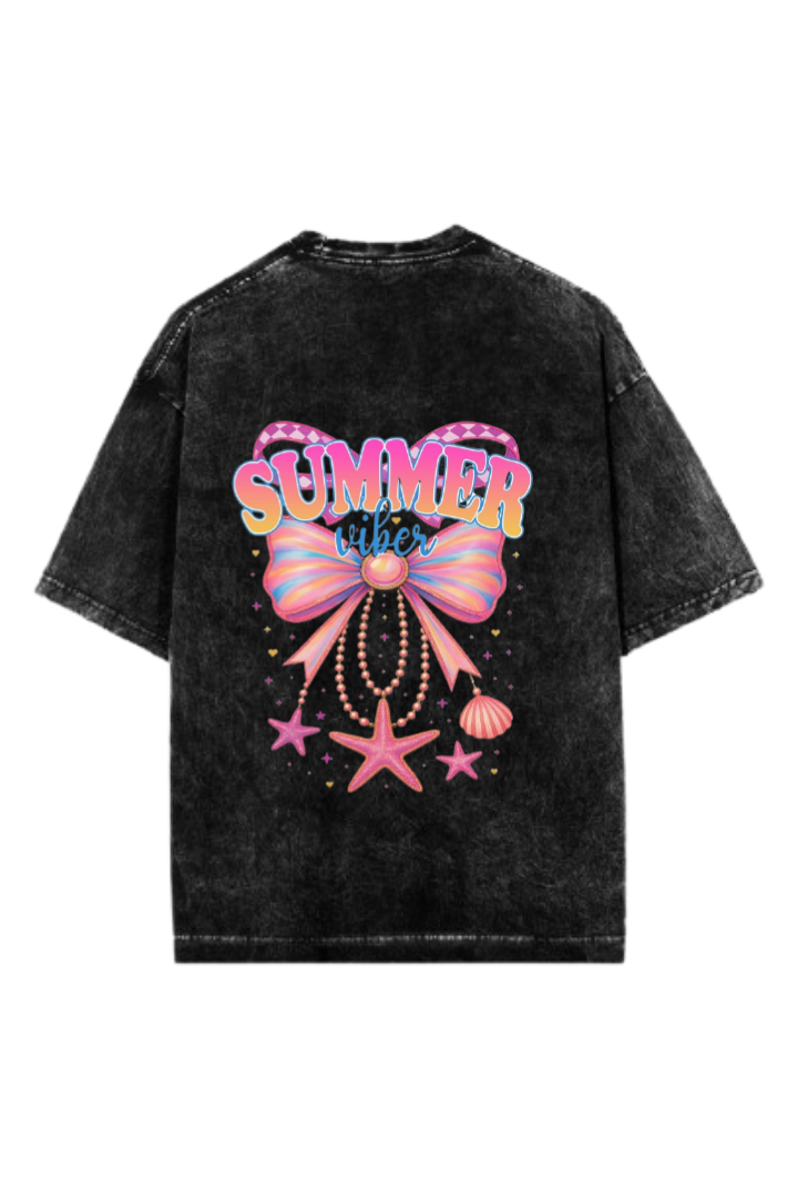 Summer Vibes One Size t- shirt Washed Back 36