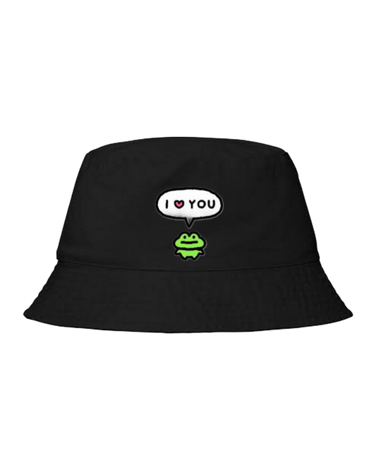 Frog Bucket hat Fishman hat cap Black 36