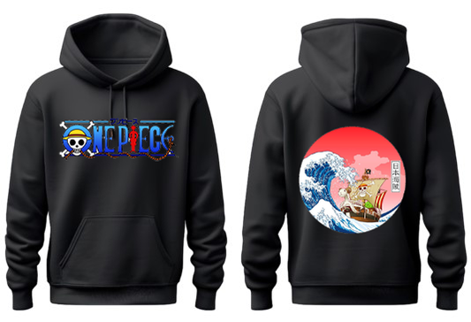 one piece One Size hoodie Black Back 36