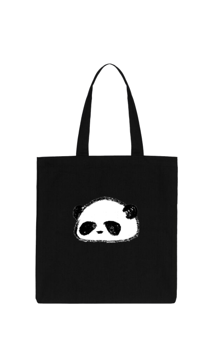 PANDA tote bag Black 36