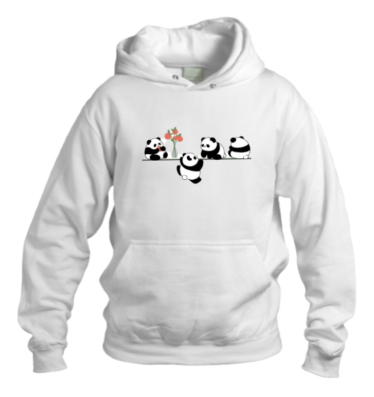 PANDA Oversize Hoodie White 36