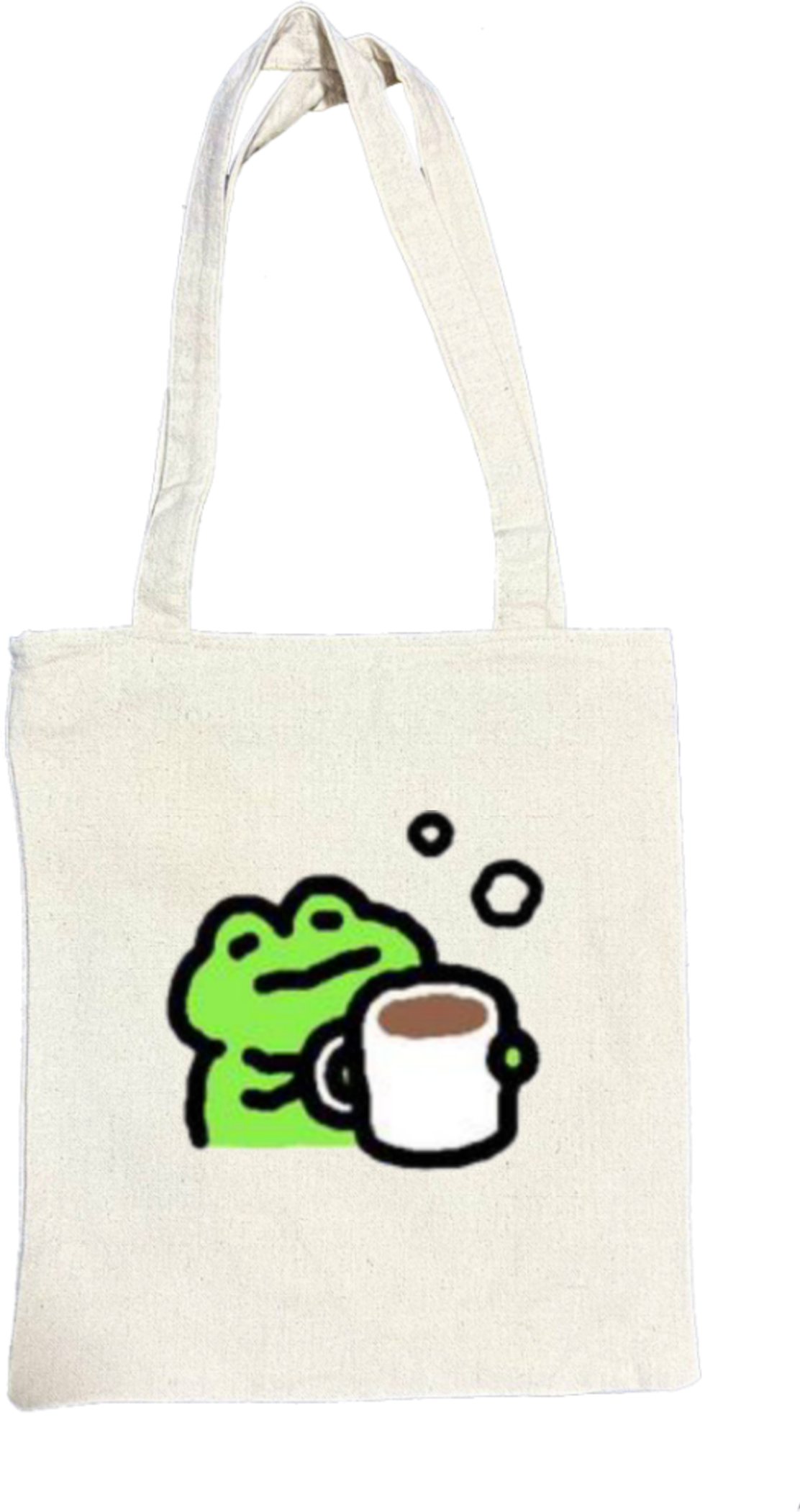 Frog tote bag beige 36