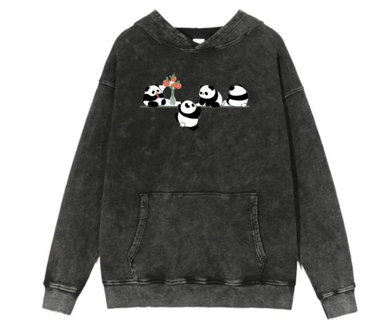 PANDA Oversize Hoodie Washed 36