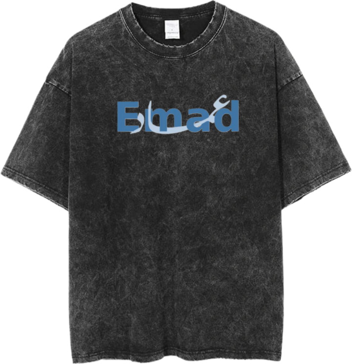 names t- shirt One Size Washed Emad 36
