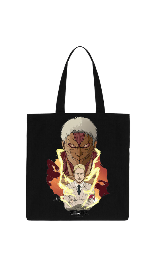 Anime Attack on titan shingeki no kyojin Aot Black tote bag 35