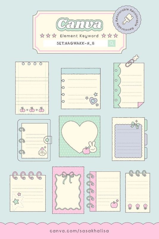 Aesthetic Cute Stickers Pack - Waterproof Vinyl Cartoon Decals for Water Bottles, Laptops, Scrapbooking, Kawaii Stationery Supplies sticker journal sticker