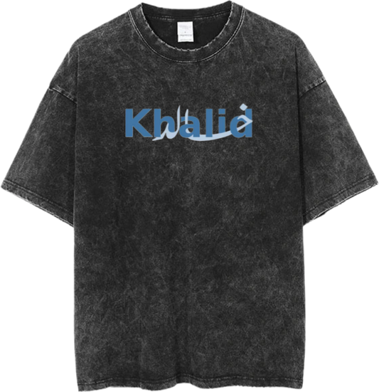 names t- shirt One Size Washed Khalid 38