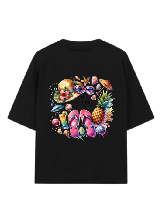 Summer Vibes t- shirt Black Back 37