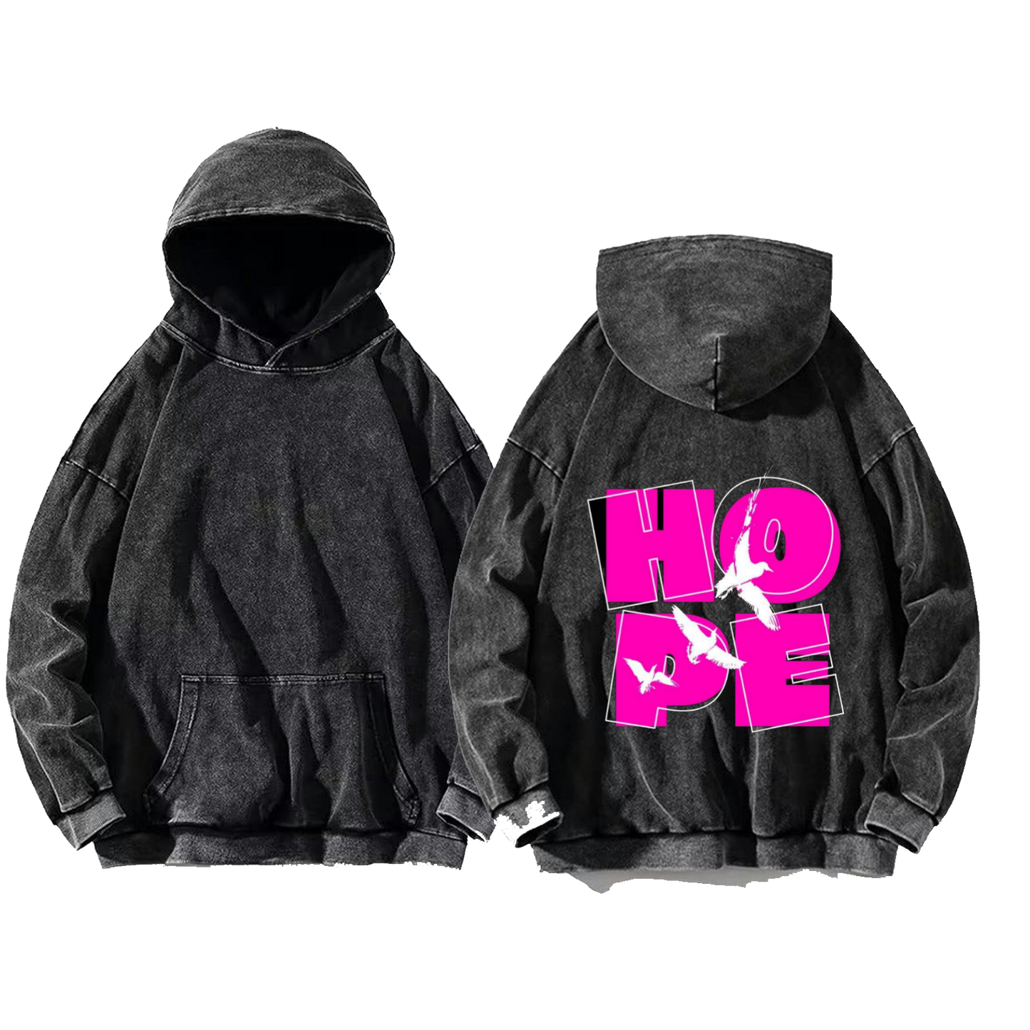HOPE One Size hoodie Washed Back 37