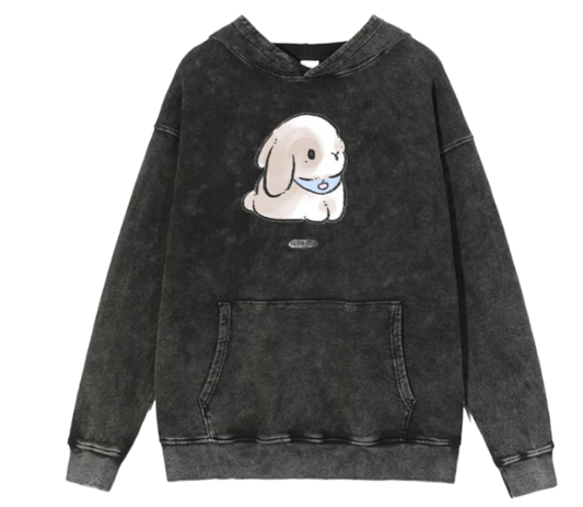 bunny Oversize Hoodie Washed 37