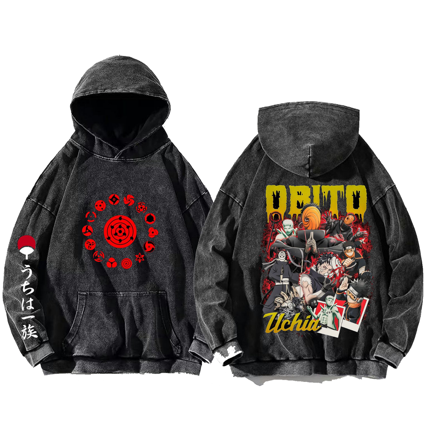 Naruto Shippuden One Size hoodie Washed Back 37