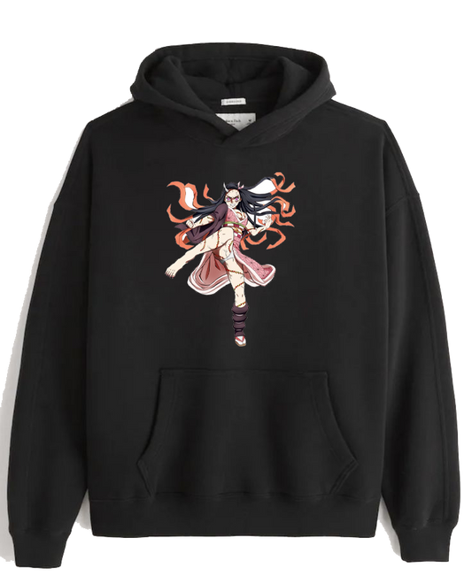 Anime Demon slayer nezuko tanjiro Oversize Hoodie Black 37