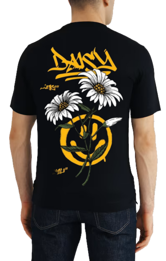 Daisy t- shirt One Size Black back 37