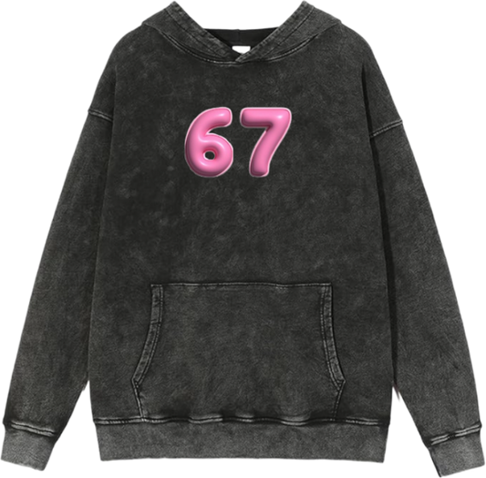 67 designs Oversize Hoodie Washed 37