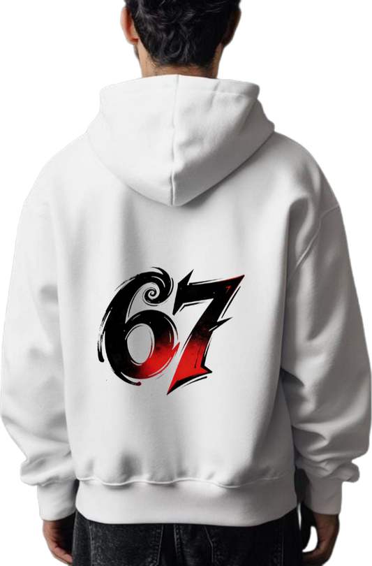 designs 67 Oversize Hoodie White Back 37