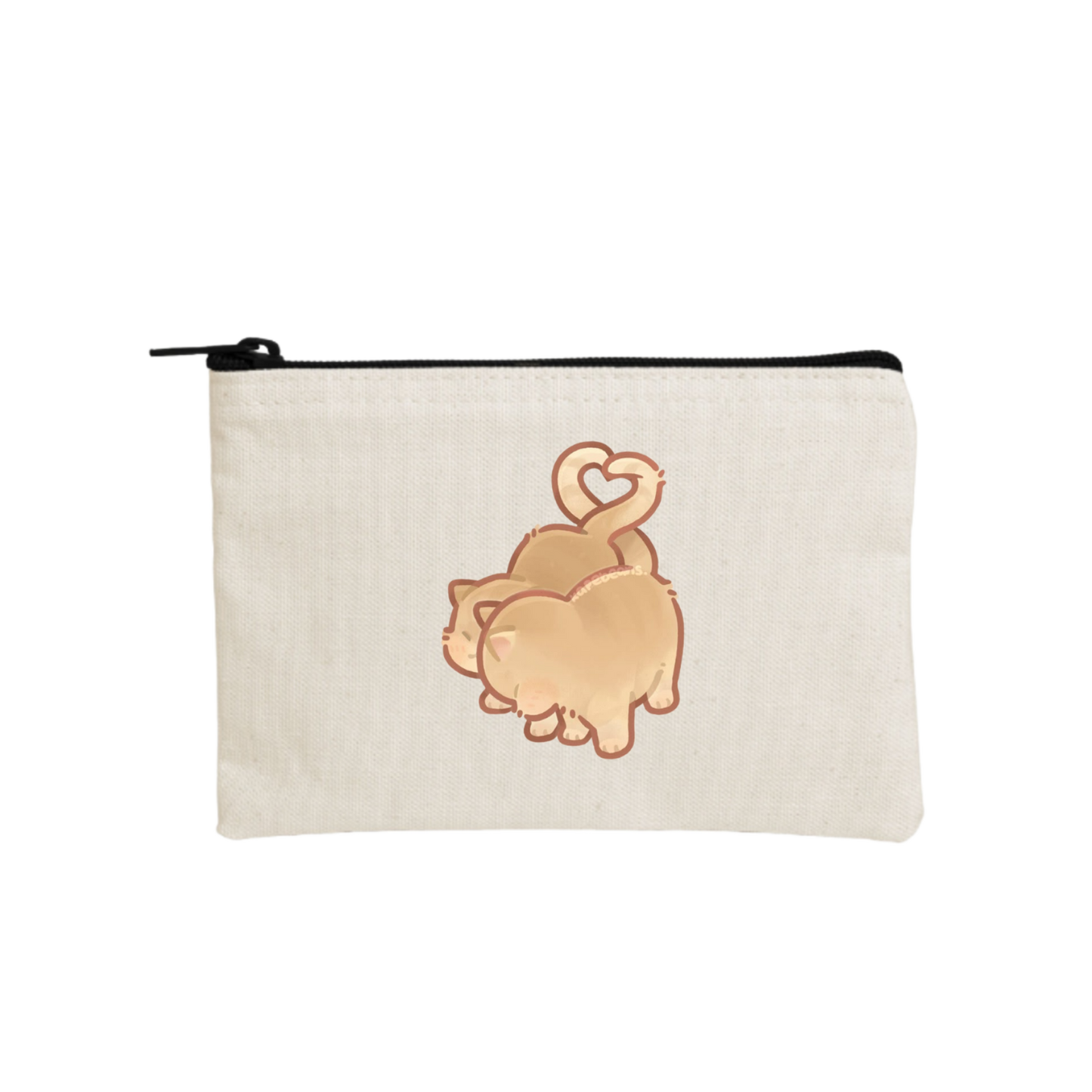 cat wallet pencil case Beige 37