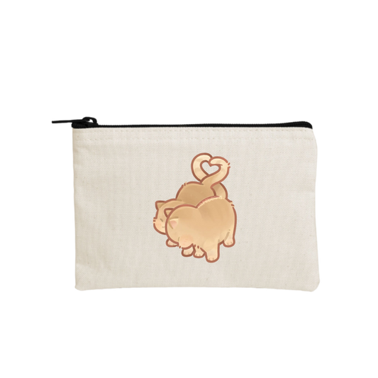 cat wallet pencil case Beige 37
