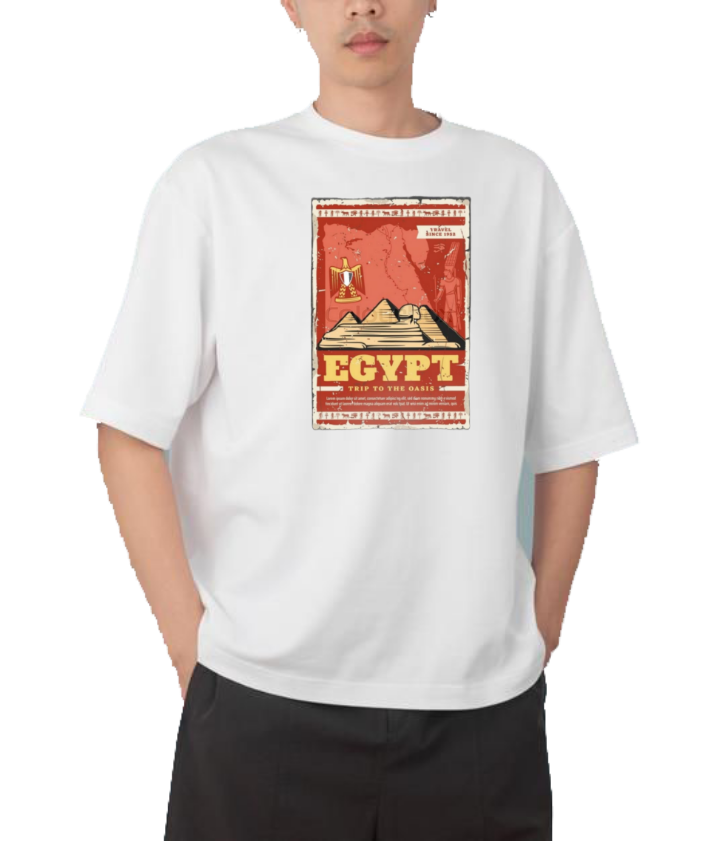 Egypt t- shirt Over Size White 37