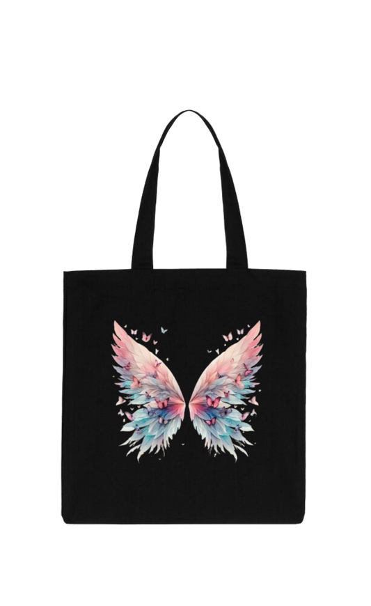 butterflies tote bag Black 37
