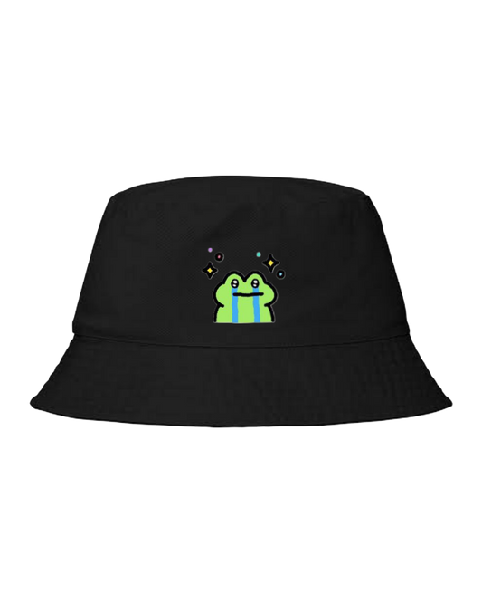 Frog Bucket hat Fishman hat cap Black 37