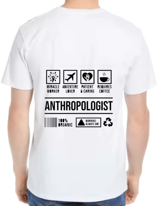 ANTHROPOLOGIST Back text One Size t- shirt White Back 37