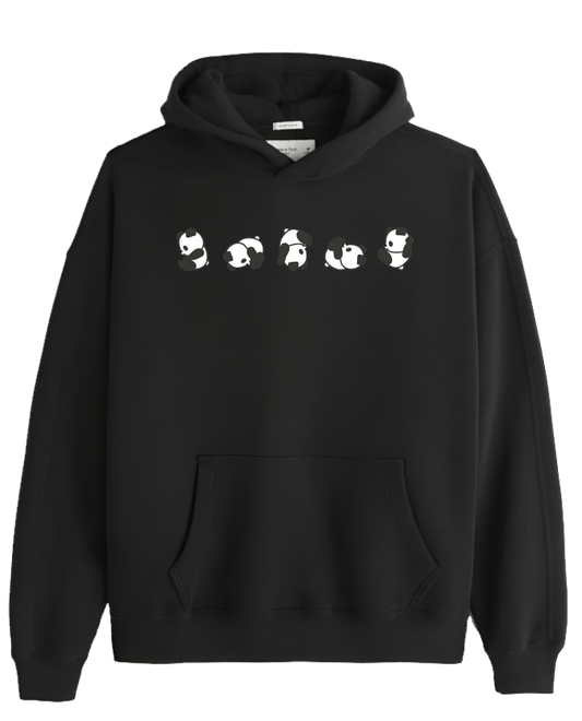 PANDA Oversize Hoodie Black 37