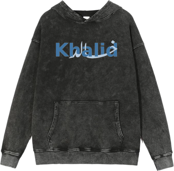 names One Size hoodie Washed Khalid 37
