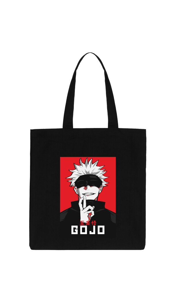 jujutsu kaisen GOJO  tote bag Black 37