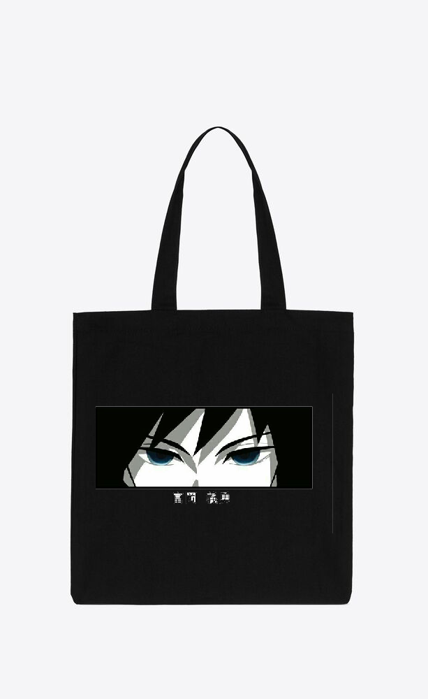 Anime Demon slayer nezuko tanjiro tote bag Black 37