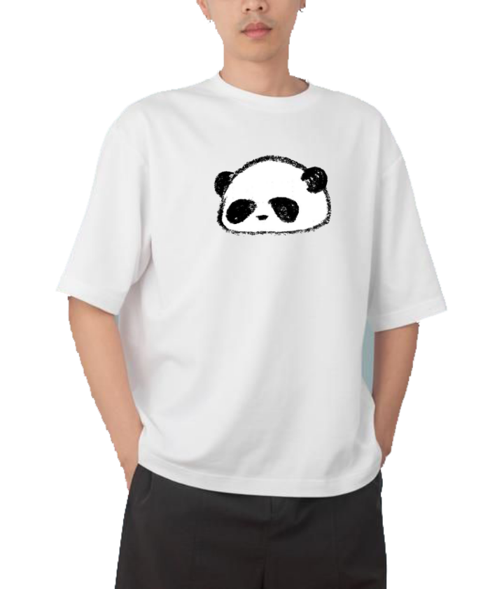 PANDA Oversize Hoodie White 37