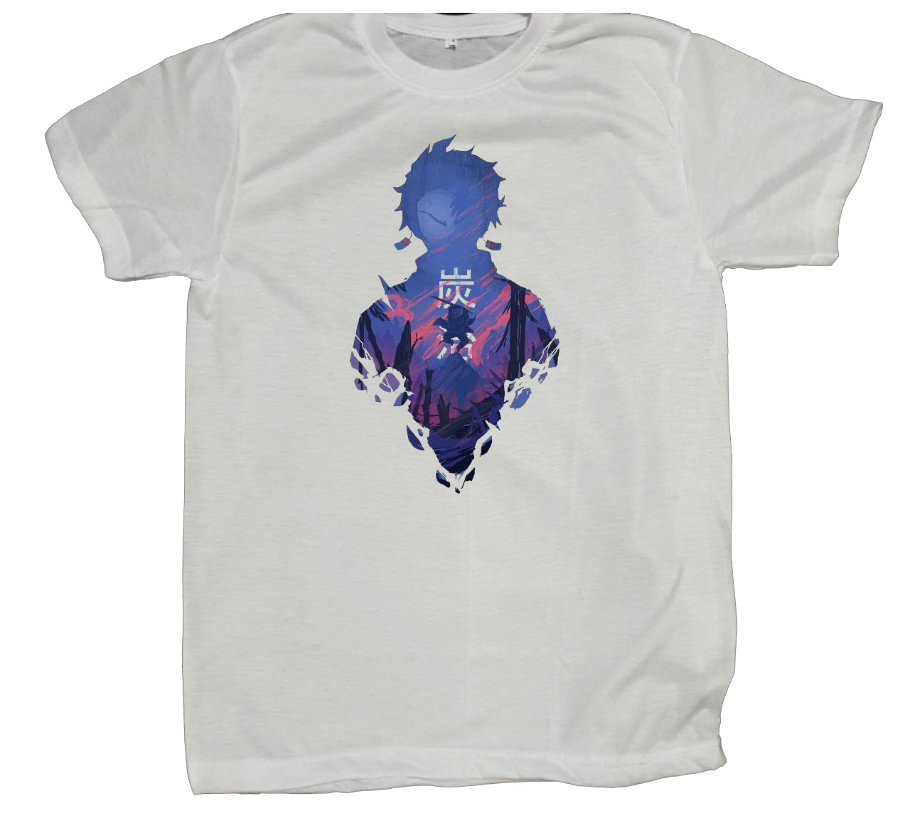 Anime Demon slayer nezuko tanjiro t- shirt fit White 36