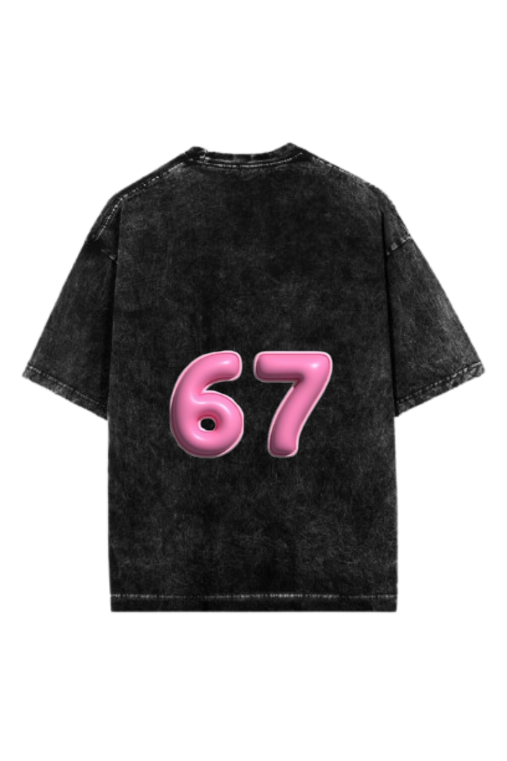 67 designs One Size t- shirt Washed Back 37