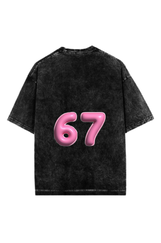 67 designs One Size t- shirt Washed Back 37