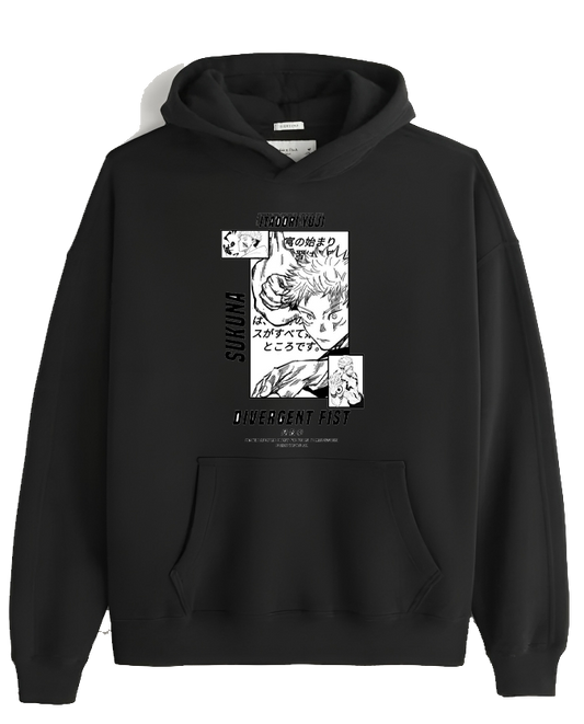 jujutsu kaisen GOJO Oversize  Hoodie Black 37