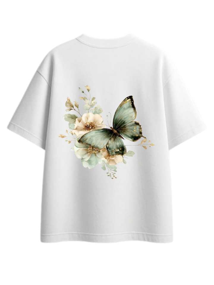 butterflies t- shirt White Back 36