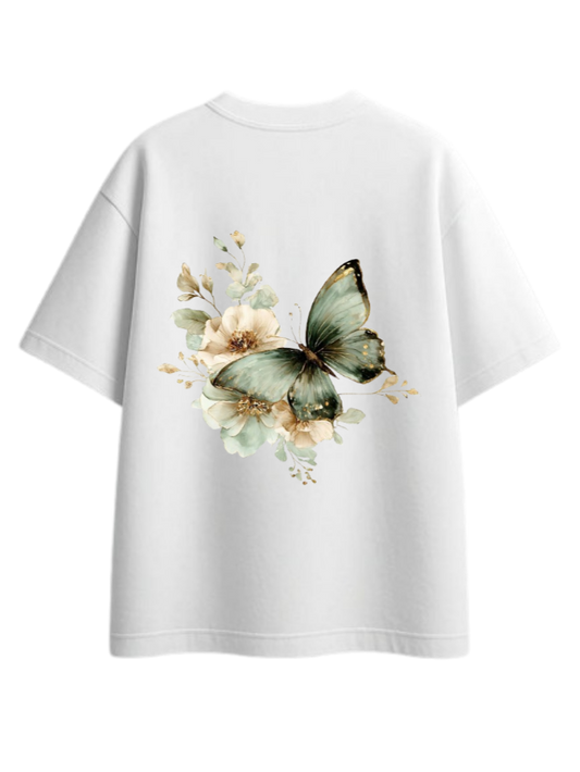 butterflies t- shirt White Back 36