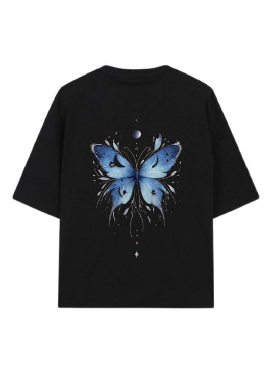 butterflies t- shirt Black Back 37