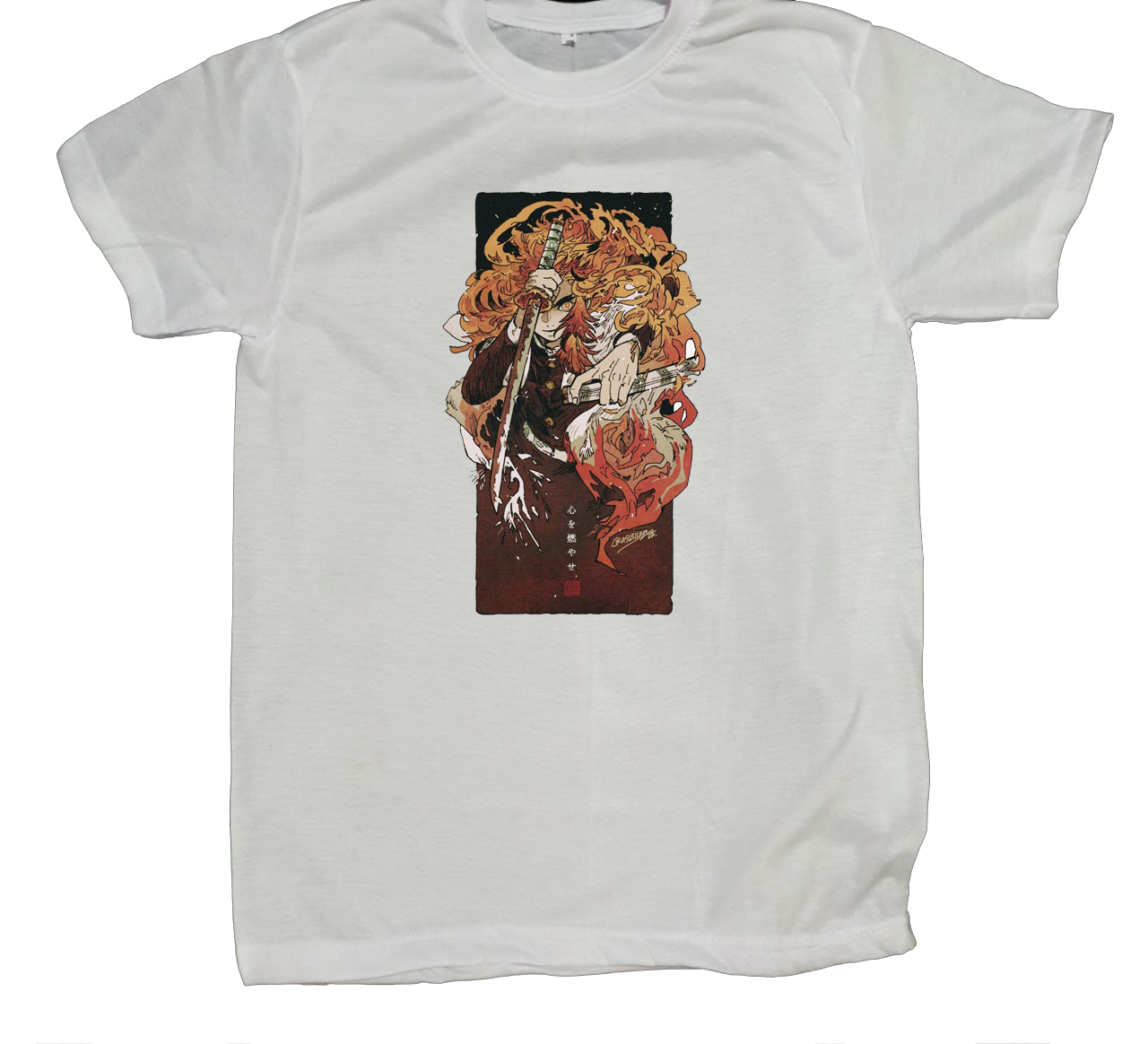 Anime Demon slayer nezuko tanjiro t- shirt fit White 37