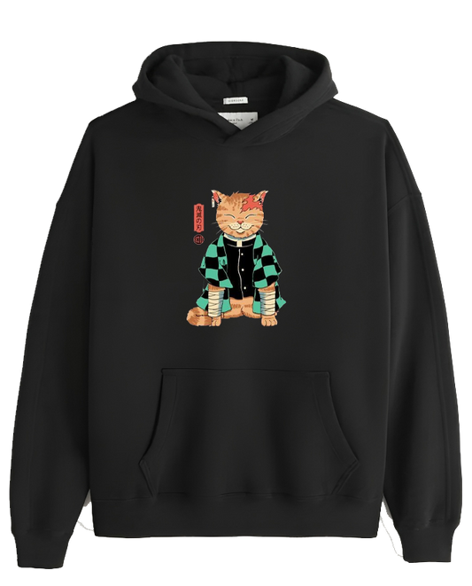 Anime Demon slayer nezuko tanjiro Oversize Hoodie Black 92