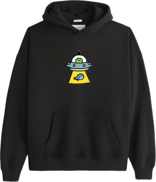 Frog Oversize Hoodie Black 37